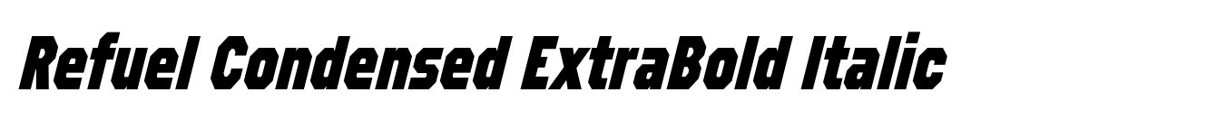 Refuel Condensed ExtraBold Italic image